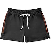FIROTTII Mens Athletic Sweat Shorts 3 Inch Cotton Soft Casual with Pockets Gym Workout Running Short