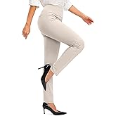 Rammus Womens High Waist Dress Pants with Pockets Business Casual Work Pants for Women Stretchy Skinny Slacks for Office