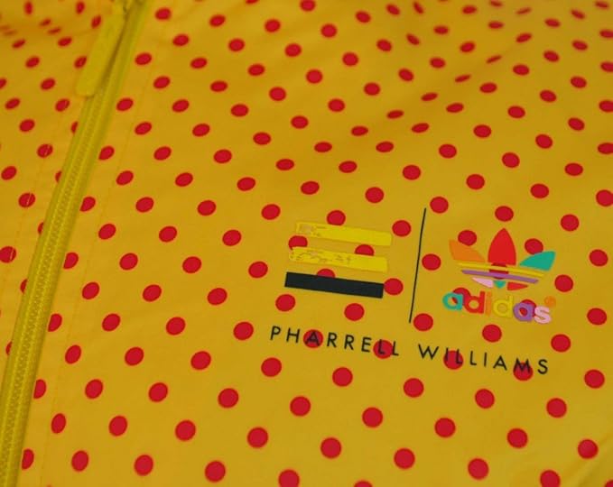 adidas pharrell williams yellow polka dot jacket