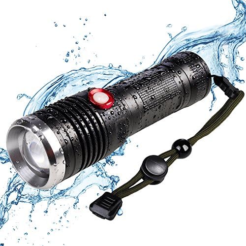 Tactical Flashlight, Professional LED Flashlights Brightest, Water Resistant, 1000 Lumen High Powered Handheld Flashlight Perfect for Hiking, Hunting, Fishing and Camping with 4 Light Modes