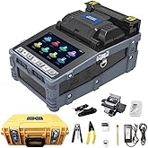 D YEDEMC SM&MM Automatic Intelligent Optical Fiber Fusion Splicer Welding Splicing Machine Splicing 6S Heating 15S Built-in OPM &VFL & Fiber Cleaver Kit (NK-3S)