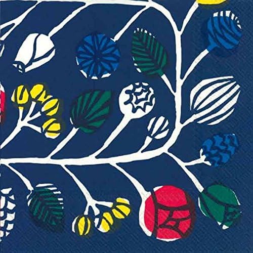Ideal Home Range 20 Count Lunch Paper Napkins, Kranssi Blue