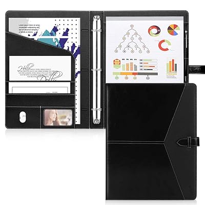 Toplive Padfolio 3 Ring Binder 1 Round Ring Business Bahrain | Ubuy