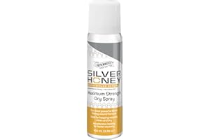 Silver Honey Rapid Wound Repair Maximum Strength Dry Spray 100 ml / 3.38 oz, Manuka Honey + MicroSilver BG, Equine First Aid & Wound Care