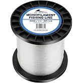 BLUEWING Monofilament Fishing Line Clear Mono Fish Wire Thin Diameter String 6-400 lbs, 50-3000 Yards