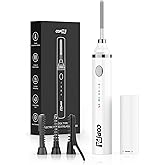 COPPA Electric Lash Curler, LP-1 Lipstick Type 3-in-1 Heated Eyelash Curler with 3 Brush Heads 3 Curling Modes and 3 Temp & 5s Quick Heat-up, Perfect for Beginners and Makeup Pros, White