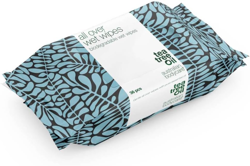 Australian Bodycare Tea Tree Oil Antiseptic Wet Wipes 36