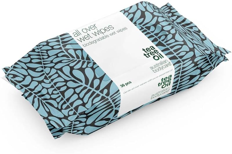 Australian Bodycare Tea Tree Oil Antiseptic Wet Wipes 36
