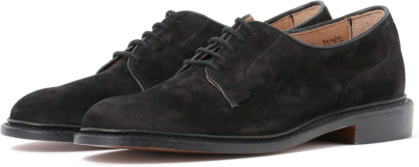 Amazon ビームスエフ レザーシューズ Tricker S Castorino スエード プレーントウシューズ メンズ Black 7 ビジネスシューズ