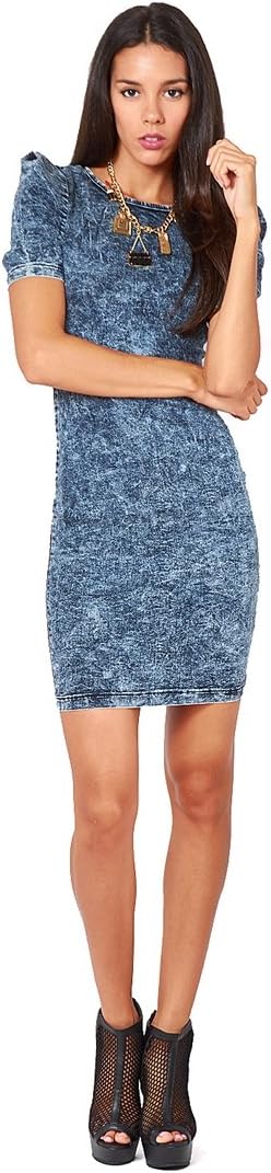 goodtime usa bodycon dress Womens Denim Midi Cutout bodycon