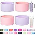 LONPARRY 2-Pack Silicone Boot for Stanley 40 30 oz Quencher Adventure Tumbler, Bottom Boot for Stanley IceFlow Flip 30 20 oz, Stanley Cup Protector Sleeve Cover Boots for Stanley 40 30 oz with Handle