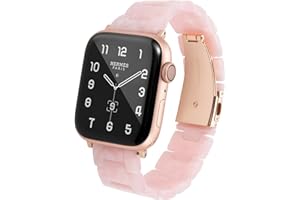 HOPO Compatible With Apple Watch Band 38mm/40mm/41mm/42mm/44mm/45mm/46mm/49mm Resin Strap Bracelet Wristband Lightweight Repl