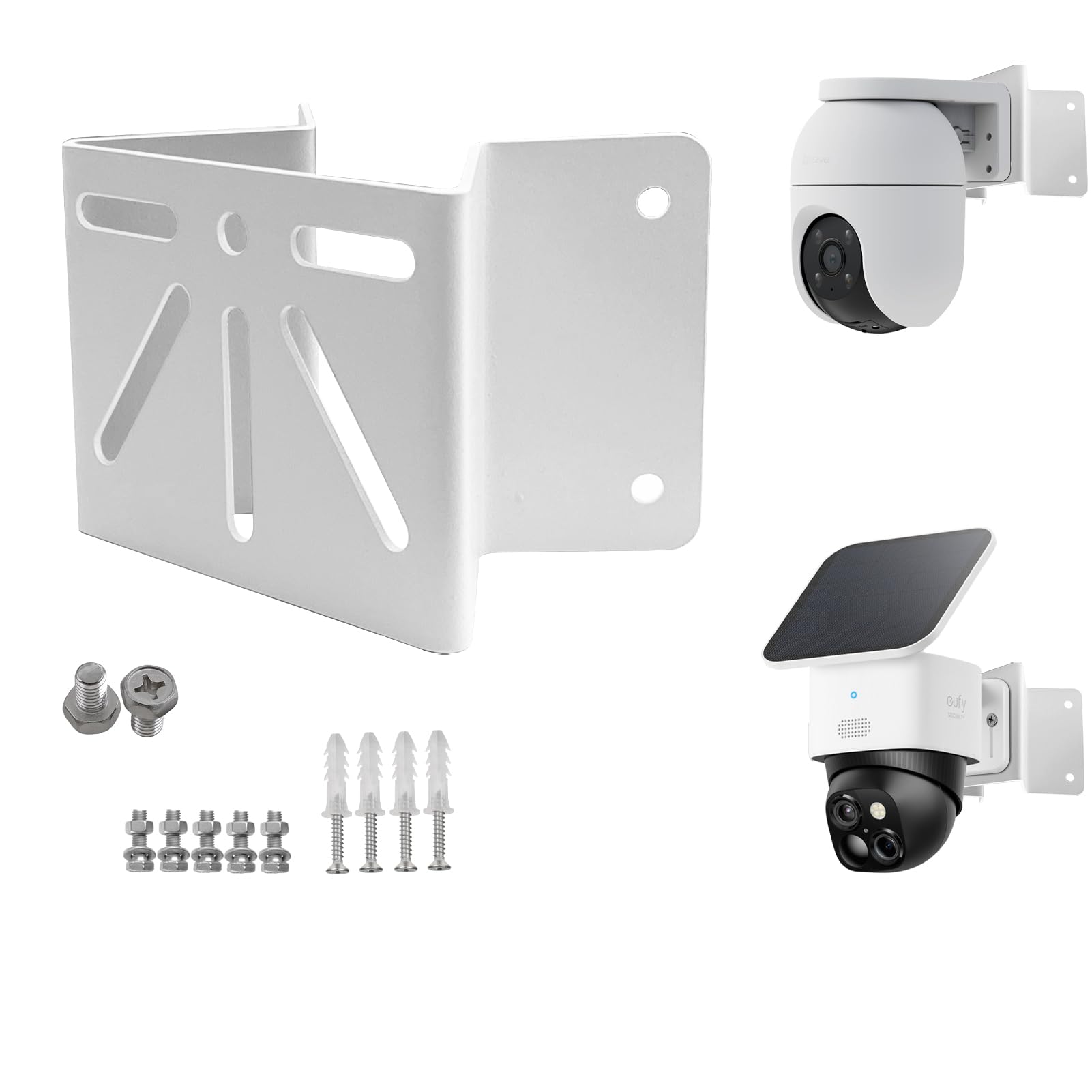 cammount Exterior Wall Corner Mount for eufy solocam s340 Solar PTZ Camera, Robust Metal Bracket Holder for Security Cameras, Rust Resistance for Lonong Lating Outdoor Installing