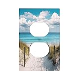 OILbiexn Outlet Covers Beach Blue Sea Seascape