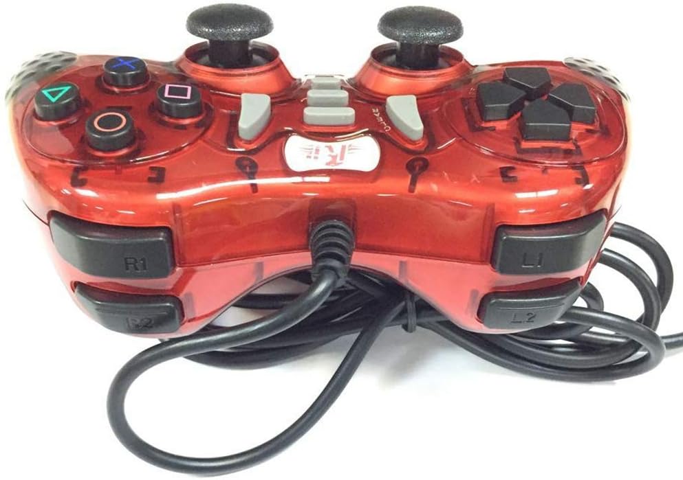Gaming Wired Gamepad Controller Rii GP500 for PC Windows 98 XP 7 8 10 Games Playstation 3 STEAM Gaming with Joystick Dual Vibration Asymmetric USB Joy pad Handler (TURB 12 FIRE Buttons 4 AXLS): Computers & Accessories