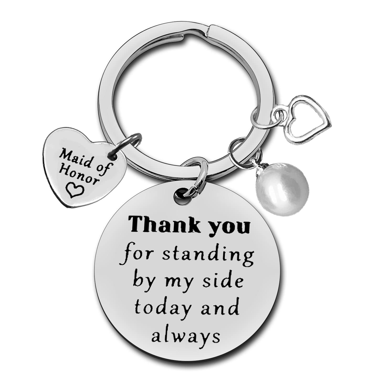 Bridesmaid Gift from Bride Maid of Honor Keyring Bridesmaid Proposal Gifts Wedding Gifts for Maid of Honor Bride Tribe Bridesmaid Maid of Honor Proposal Jewelry Bridal Party Bachelorette Party Gift