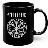 Personalized Viking mug with custom name in runes.