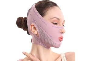 Chin Strap For Sleeping Face Lift, Double Chin Reducer, Reusable 3D V Line Lifting Mask, Graphene Breathable Lce Silk Face Li