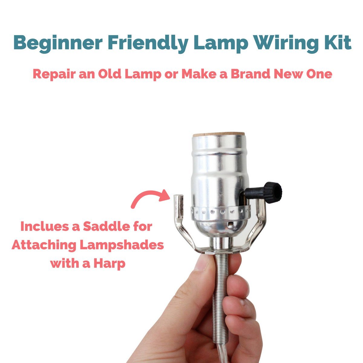 Lamp Wiring Kit - Lamp Making Kits Allow you to Make, Repair and Repurpose  Lamps - Rewire a Vintage Lamp or Create a Custom Light with a Light Kit -  Nickel ...