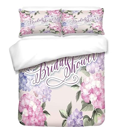 Amazon Com Ychy 3pcs Duvet Cover Set Bridal Shower Decorations