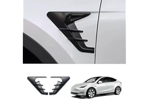 XTnueotr HW4.0 Side Camera Protection Cover for 2025 2024 Tesla Model Y Accessories, Turn Signal Cover fit for Model Y with HW4.0 (Model Y, Matt Black)