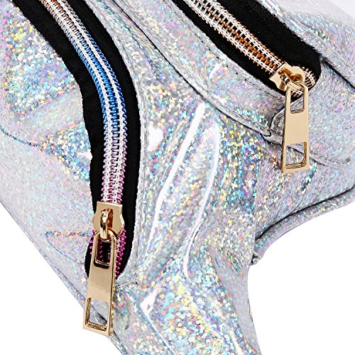 image for Holyami Fashion Holographic Fanny Pack for Women Men-Waterproof Travel