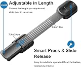 Norjews 8 Pack Cabinet Locks Baby Proofing Adjustable Straps Black view 3
