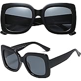 PolarSpex Girls Elastic Square Oversized Kids Polarized Sunglasses - BPA Free