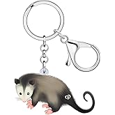 LONYOO Acrylic Opossum Keychain Anime Possum Jewelry for Women Girls Possum Gifts Car Key Wallet Keyring