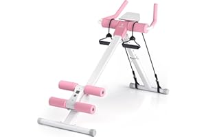 EYESUN Home Gym Systems Ab Machine, Ab Workout Equipment, Adjustable Ab Trainer Machine for Abs Workout at Home Gym, Foldable, Knee Protection, Abdominal Trainer for Stomach