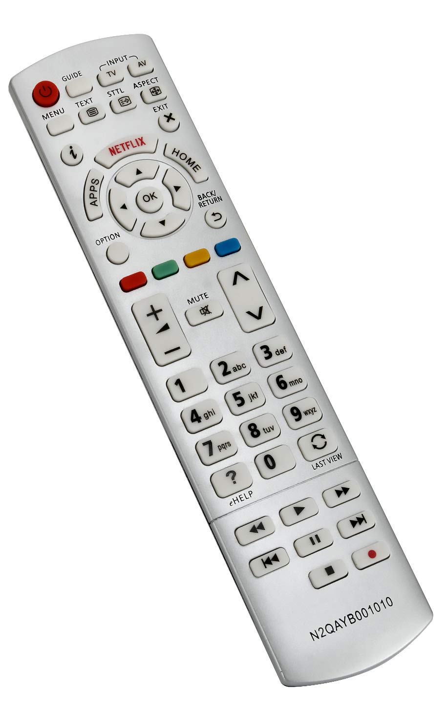 ALLIMITY N2QAYB001010 sub N2QAYB001011 Remote Control Replace for Panasonic VIERA TV TX-32CSW604W TX-32CSW604 TX-32CS600E TX-40CSW614 TX-40CS610E TX-32CS600EW TX-40CS610EW TX-40CSW614W