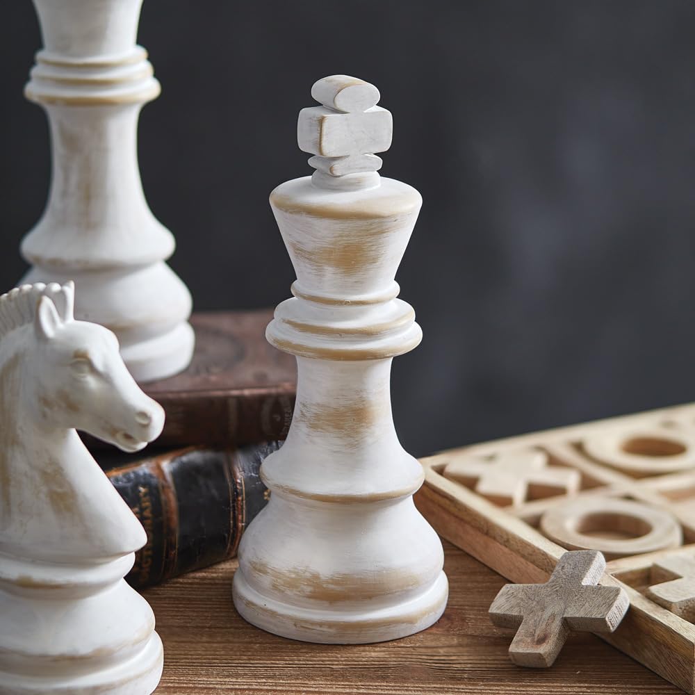 Photo 1 of Colonial Tin Works Chess Sculpture King, 10-inch Height, Resin, Home, Home Décor