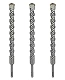 SDS Plus Hammer Drill Bit 3Pcs 23/32 in. x 8