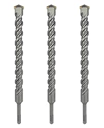 SDS Plus Hammer Drill Bit 3Pcs 1 in. x 10