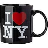 Artisan Owl I Love NY Jumbo Ceramic Souvenir Mug – 12 oz Coffee Cup – New York City Gift, 4 x 4 x 4.25 Inches (Black)