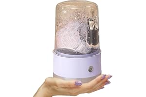 Byrotson Wireless Mini Washing Machine for Dormitory, Portable Small Washer, No Need to Plug in, No Need to Drain, 1L Capacity Compact Mini Washing Cup,Purple