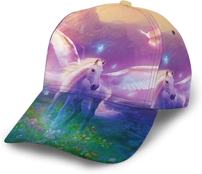 Amazon 魔法の馬 キャップ 湾曲したエッジ 野球帽 ソフトボール ファッション小物 バイザー スポーツ アウトドアなどに 人気 おしゃれ 調整可能 帽子 キャップ 通販
