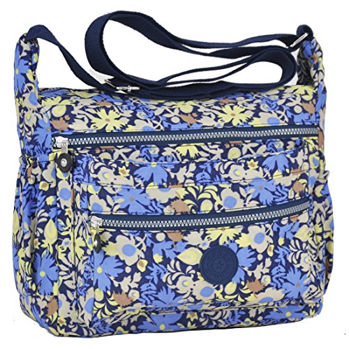 Multi Pocket Crossbody Bag Lightweight Travel Purse Volganik Rock