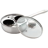 Excelsteel 18/10 Stainless Steel 2 Cup Egg Poacher, Non Stick Easy Use Kitchenware Rust Resistant Stove Top Breakfast Brunch