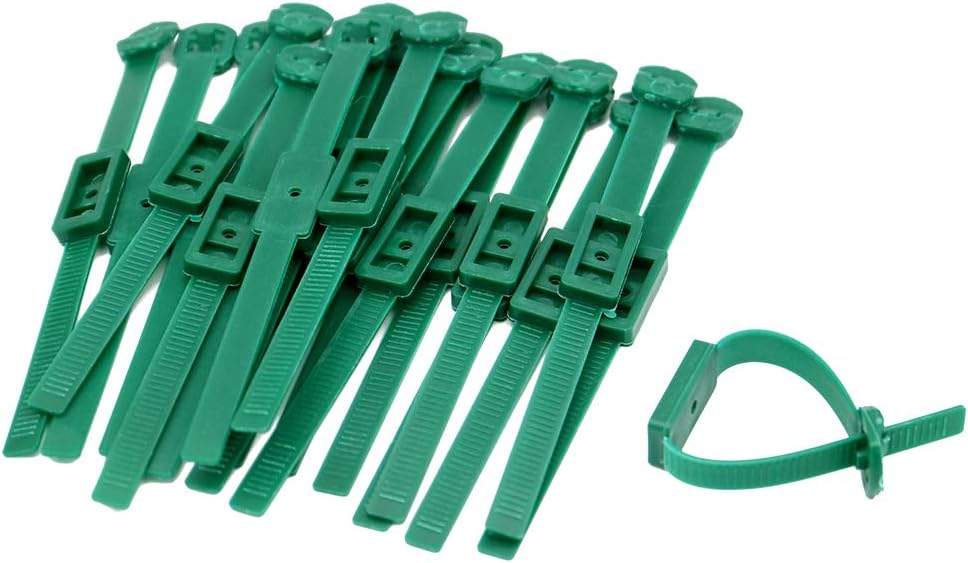 KINGLAKE 50 Pcs Wall Mounted Plant Ties Adjustable Garden Ties Strap