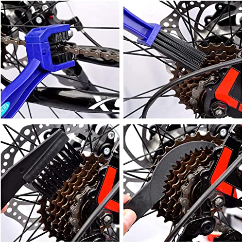 QIWYGPYQ Chain Cleaning Brush ，4 Pcs Motorcycle Bike Chain