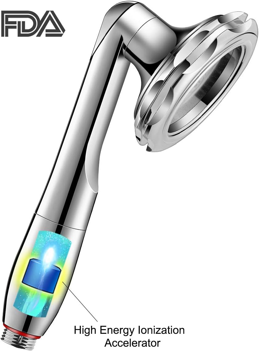 Hand Held Showerhead, Detachable Handheld Showerheads, Produce High Pressure and Spray Ionized Sterilized Water, Kills 99.9% of Harmful Bacteria, Perfect for Bathing (Arirangion NEW Premium Model)