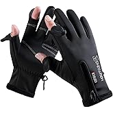 Winter Gloves, Waterproof Insulated Gloves for Cold Weather, Upgraded Touch Screen Texting with Thermal Soft Knit Lining Windproof Cold Weather , for Running Driving Cycling Hiking Biking Daily Work
