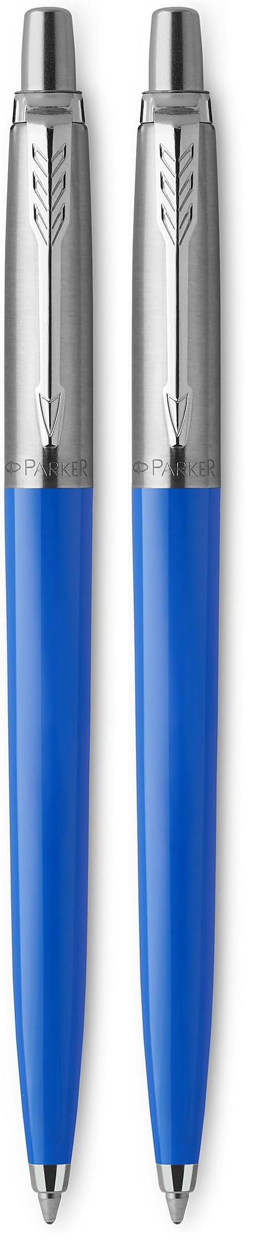 PARKER Jotter Originals Ballpoint Pen | Classic Blue Finish | Medium Point | Blue Ink (Pack of 2)