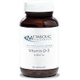 Metabolic Maintenance Vitamin D3 5000 IU - Superior Absorption Pure Vitamin D3 & Vitamin C - Extra Strength Bone, Immune, Mood + Cardiovascular Support Supplement, No Fillers (90 Softgel Capsules)