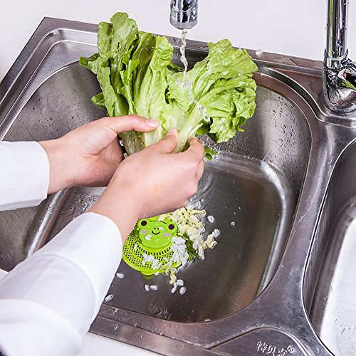 Lovely Animal Sink Strainer Cute Bear Kitchen Bath Hair Catcher Trap Drain Filter Tool Cute Bear 1Pc (green) - Thumbnail 3