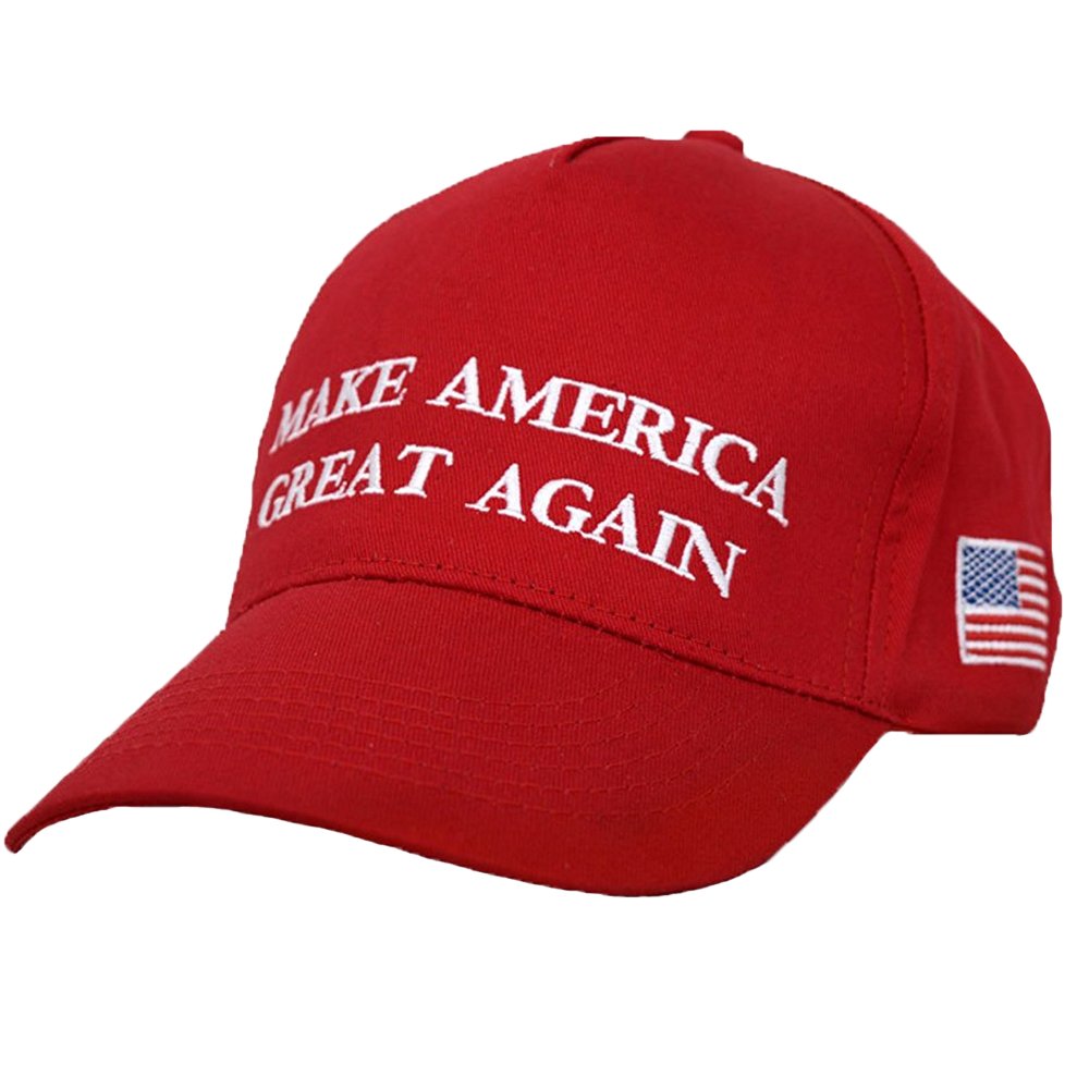 eBoutik - MAGA USA Make America Great Again Cap Hat President Donald Trump - Novelty American Hat 4th July, Halloween, Birthday, US Election, Father's Day Cosplay, etc Red