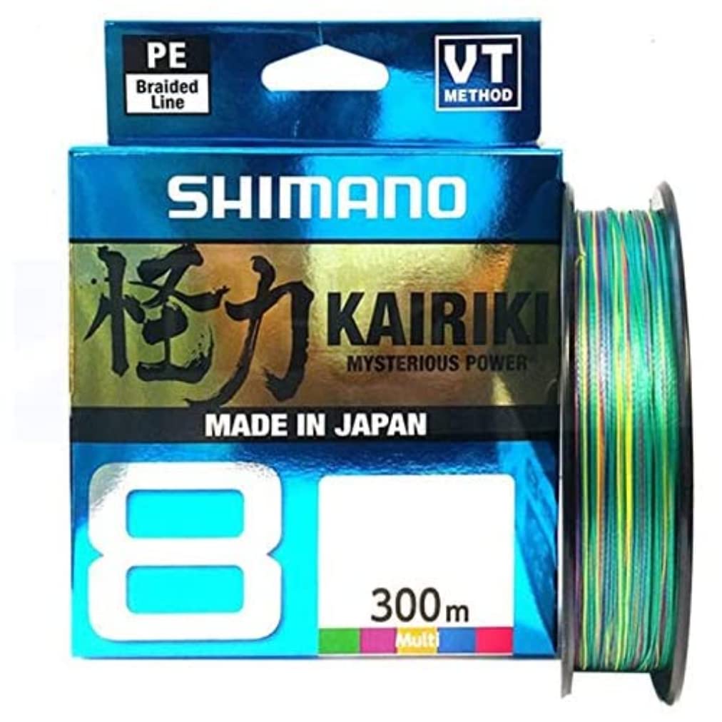 Shimano Kairiki 8, 300 Meter, 0.15 mm/10.3 kg, Braided Fishing Line, 59Wpla68R23