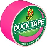 Duck Tape Solid Colours Neon Pink 48mm x 13.7m Duck Brand Repair Craft