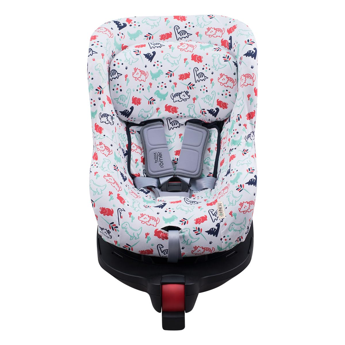 JYOKO Kids Cover Liner for Romer Dualfix Isize - Swingfix Isize (Dino Party, DUALFIX-ISIZE -SWINGFIX ISIZE)